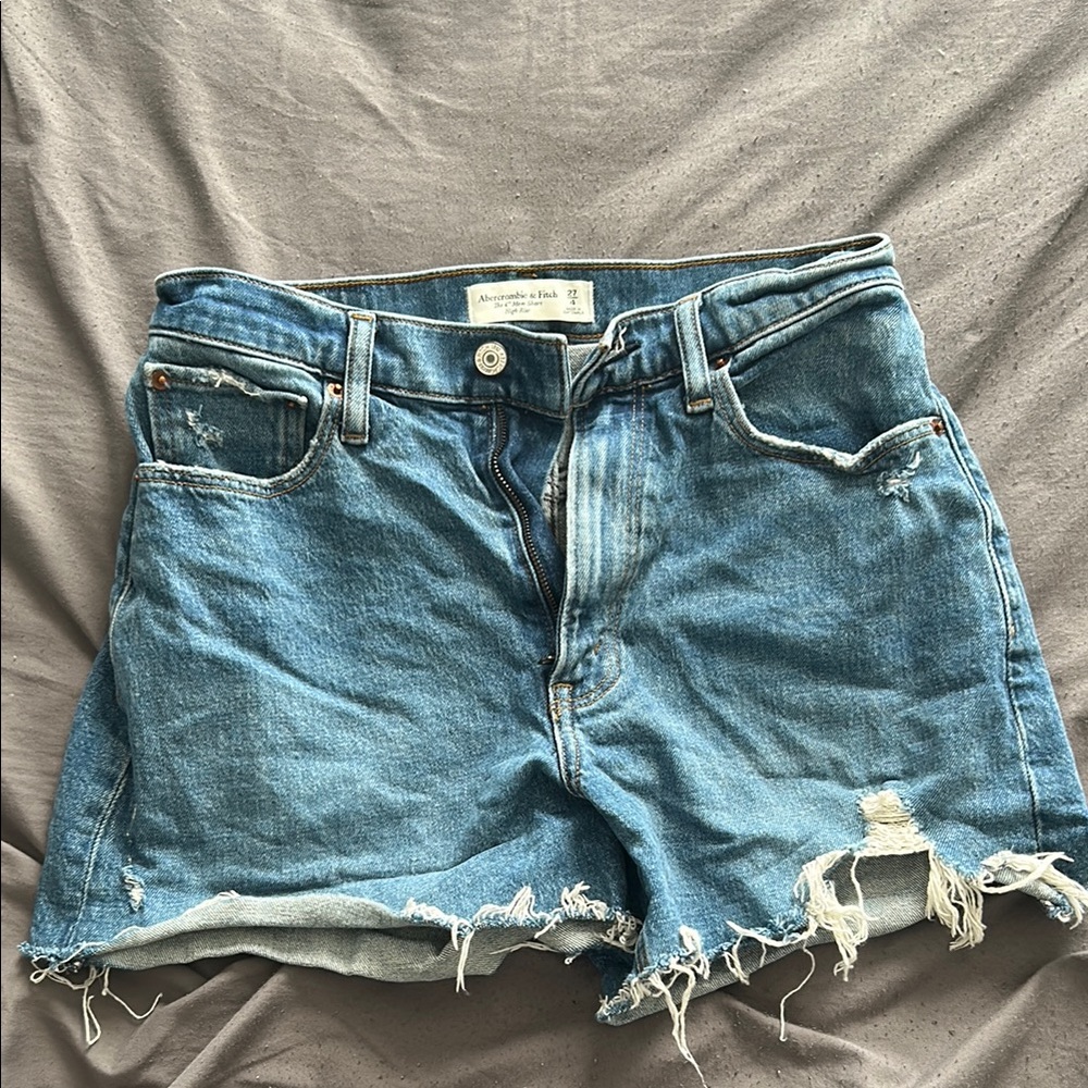 Abercrombie & Fitch Blue Jean Shorts Classic Cut-Off Style